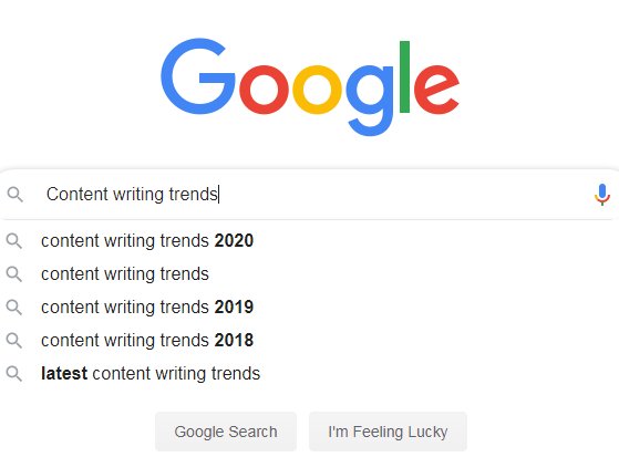 Latest Content Writing Trends for 2021